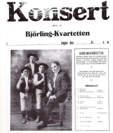 Poster of the Björling Kvartetten